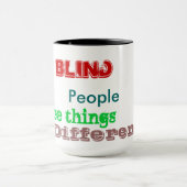 Les personnes aveugles voient la tasse (Centre)