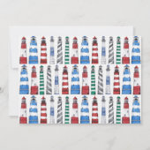 Les phares côtiers Faire-part mobile (Dos)