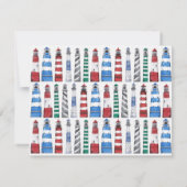 Les phares côtiers Faire-part mobile (Dos)