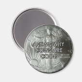 Les pièces sont un aimant Cool (Recto/Verso)