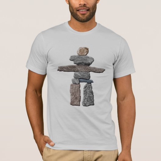 Les Pierres Haïdas Inukshuk Des T-Shirt Amérindien (Devant)