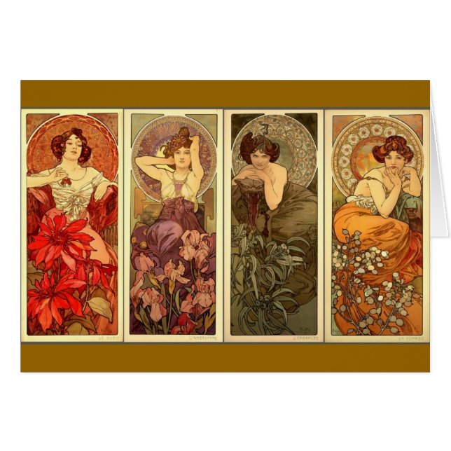 Les pierres précieuses Alfons Mucha (Devant horizontal)