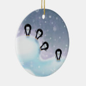 Les pingouins s'amusent Ornement de Noël (Droite)