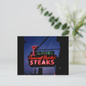 Les Pins, Forest Park Il. Carte postale Neon vinta (Debout devant)