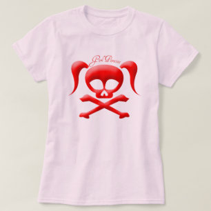 Les pirates de fille ont adapté le T-shirt de