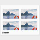 Les Pitons du Sticker de la Mer (Feuille)