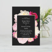 Les pivoines fleurissent Faire-part de mariage (Debout devant)