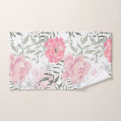 Les pivoines roses (Serviette à main)