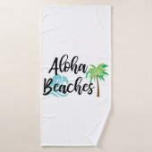 les plages d'aloha (Serviette de bain)