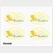 Les plaisanteries les autocollants de canard jaune (Feuille)