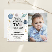 Les planètes spatiales Boy Invitation de deuxième 