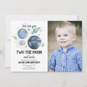 Les planètes spatiales Boy Invitation de deuxième  (Devant)