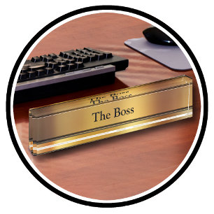 Les plaques d'identification de bureau exécutif d