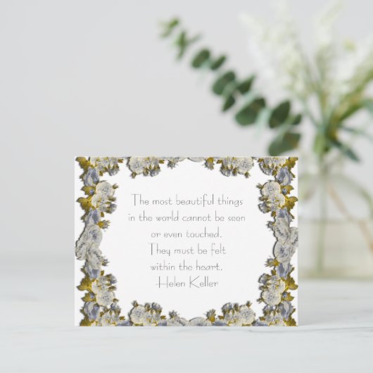 Les plus belles choses - Carte postale (Debout devant)