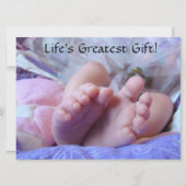 Les plus grandes invitations de douche de bébé du (Devant)