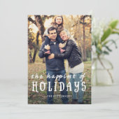 Les plus heureux | Carte de vacances Polka Dot mod (Debout devant)