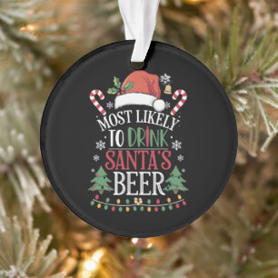 Les Plus Susceptibles De Boire Père Noël Bière Cor