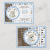 Les Pois de Teddy Bear apportent une carte de livr (Devant / Derrière)