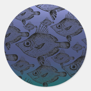 Les poissons de verrat - autocollant