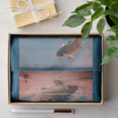 Les POISSONS SAUTANT EN papier de soie de soie de (Cadeau)