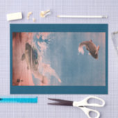 Les POISSONS SAUTANT EN papier de soie de soie de (Artisanat)