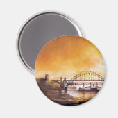Les ponts, Newcastle sur Tyne Magnet (Recto/Verso)