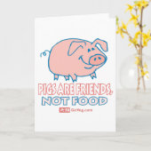 Les porcs sont une carte d'amis (Fleur jaune)