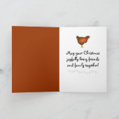 Les poules de Noël décorent l'arbre Carte (Intérieur)