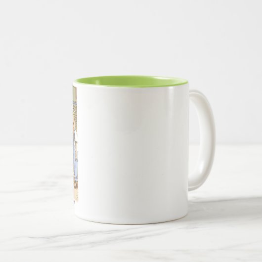 Les pousses de moto "l'original" tasse à deux tons (Devant droit)