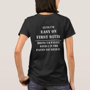 Les premières dates sont des T-shirts faciles