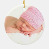 Les premiers ornements de photos rouges de Noël de (Dos)