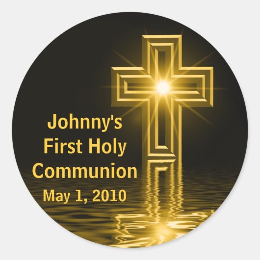 Les premiers stickers de communion de Johnny (Devant)