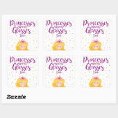 Les Princesses Portent Des Lunettes À Des Stickers (Feuille)