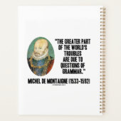 Les problèmes du monde de Montaigne : la grammaire (Dos)