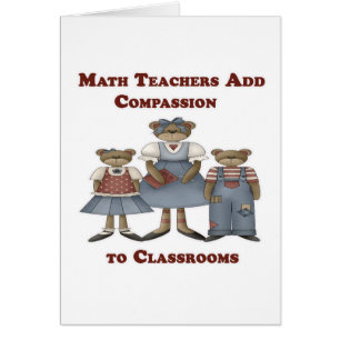 Les professeurs de maths ajoutent la compassion