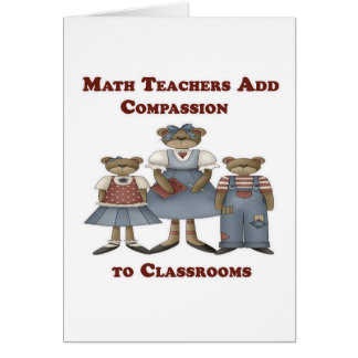 Les professeurs de maths ajoutent la compassion