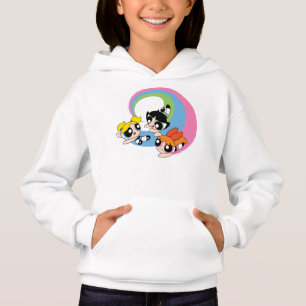 Les Puissantes Filles Volent Dans Le Ciel