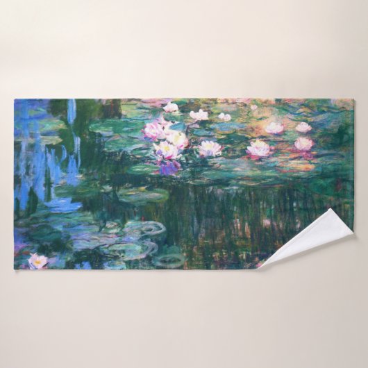 Les puits de Claude Monet (Serviette de bain)