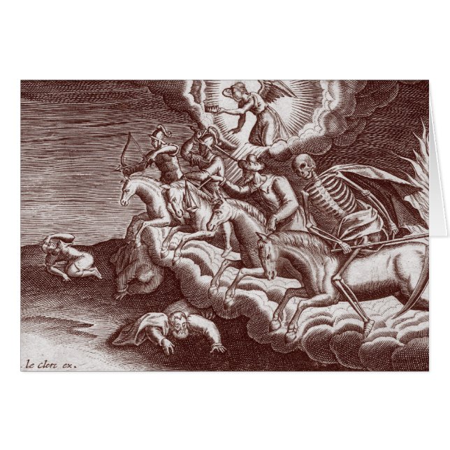 Les quatre cavaliers de l'apocalypse - carte (Devant horizontal)