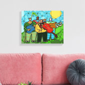 Les Quatre Duffers (Impression De Toile Étiquetée) (Insitu(Salon))