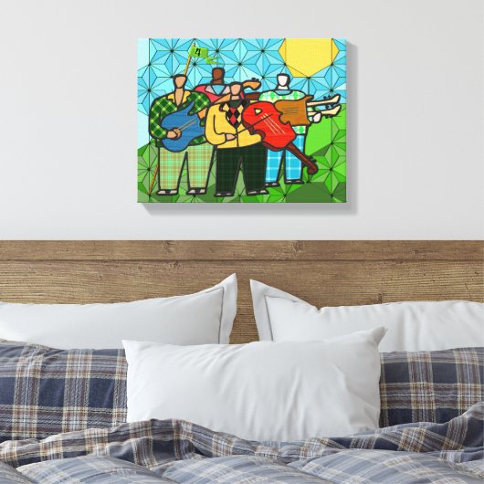 Les Quatre Duffers (Impression De Toile Étiquetée) (Insitu(Chambre))