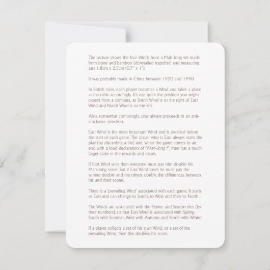 Les Quatre Vents - Carte Explicative (Dos)