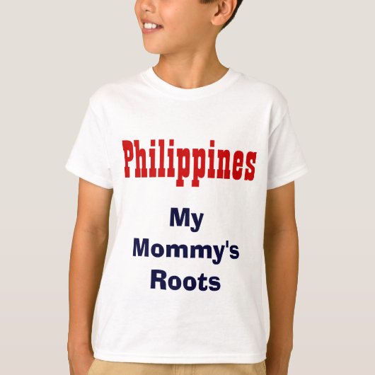 Les racines de ma mère, t-shirts Philippines (Devant)