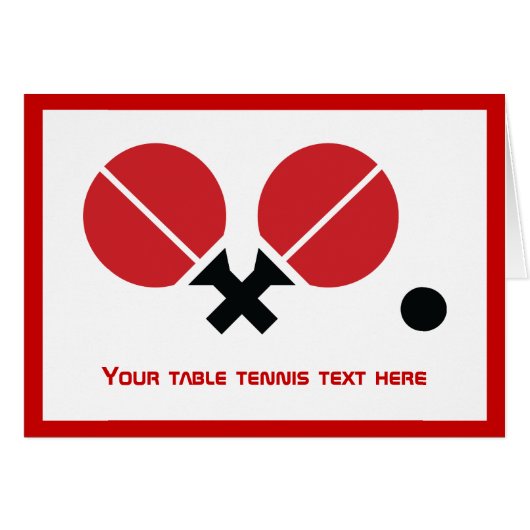 Les raquettes et la boule de ping-pong de (Devant horizontal)