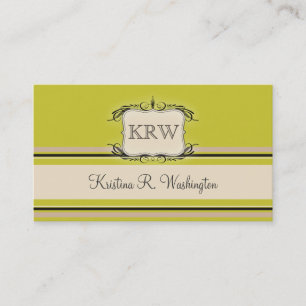 Les rayures de Deco chauffent le carte de visite