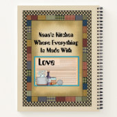 Les recettes favorites de Nana ajoutent du carnet (Dos)