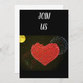 LES REGARDER ***VALENTINE*** INVITATION DE PARTI (Devant / Derrière)