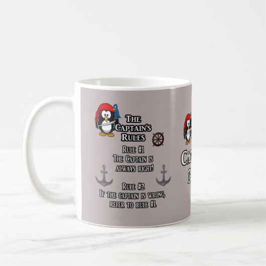 Les règles du capitaine — Mug (Gauche)