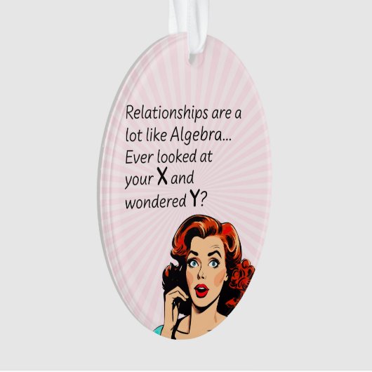 Les relations sont comme Algebra Funny Quip (devant)