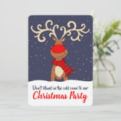 Les rennes de Noël viennent dans les invitations (Debout devant)